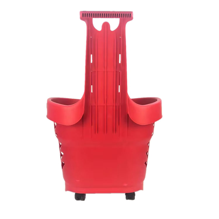 GenPlus 360˚ 90L plastic laundry basket with wheels
