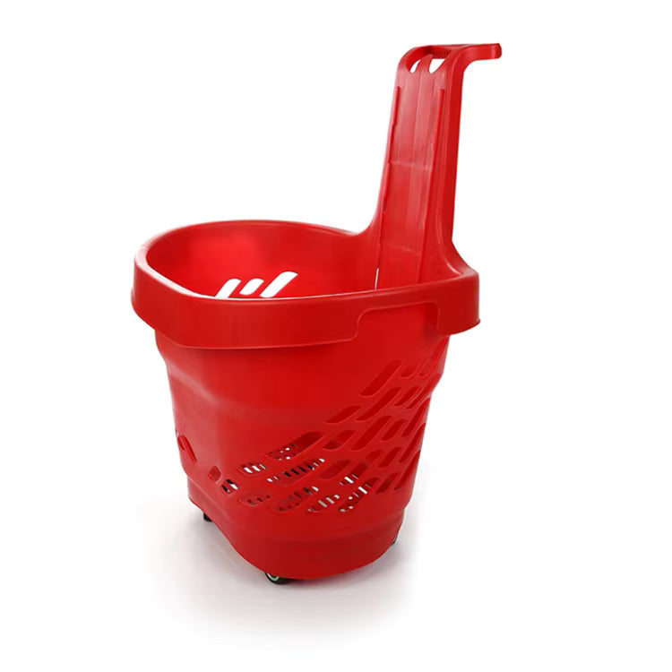 GenPlus 360˚ 90L plastic laundry basket with wheels