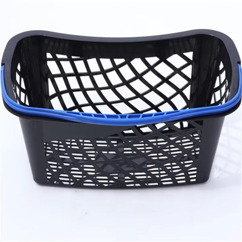 Supermarket Grocery Plastic Storage Basket with Single Handle 25L