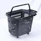 Plastic Shopping Basket with Wheels 45L