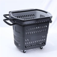 Plastic Shopping Basket with Wheels 45L