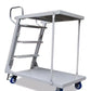 Metal Moveable Step Ladder Cart for Supermarket HTH-189