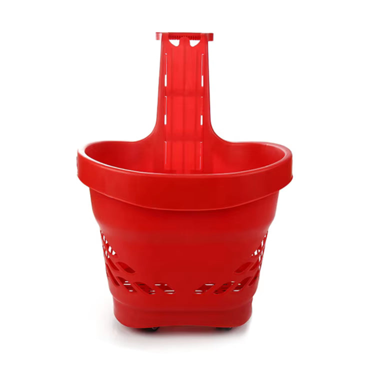 GenPlus 360˚ 90L plastic laundry basket with wheels