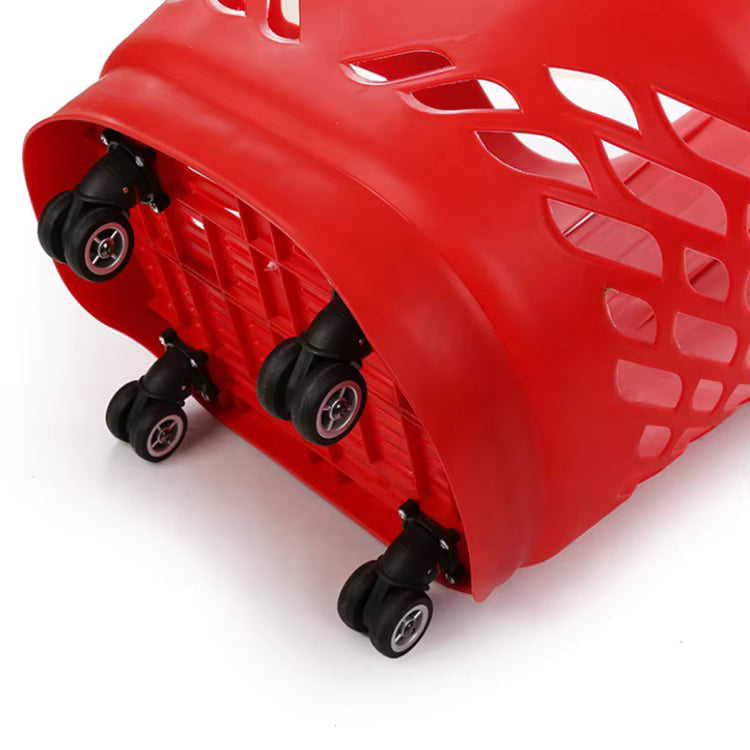 GenPlus 360˚ 90L plastic laundry basket with wheels
