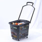 Plastic Shopping Basket with Wheels 45L